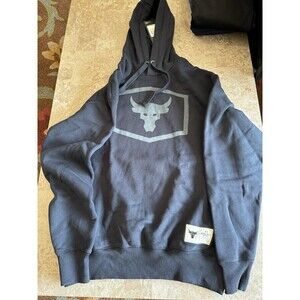 Under Armour Men's Project Rock Hoodie - Black / Gray - Size: M